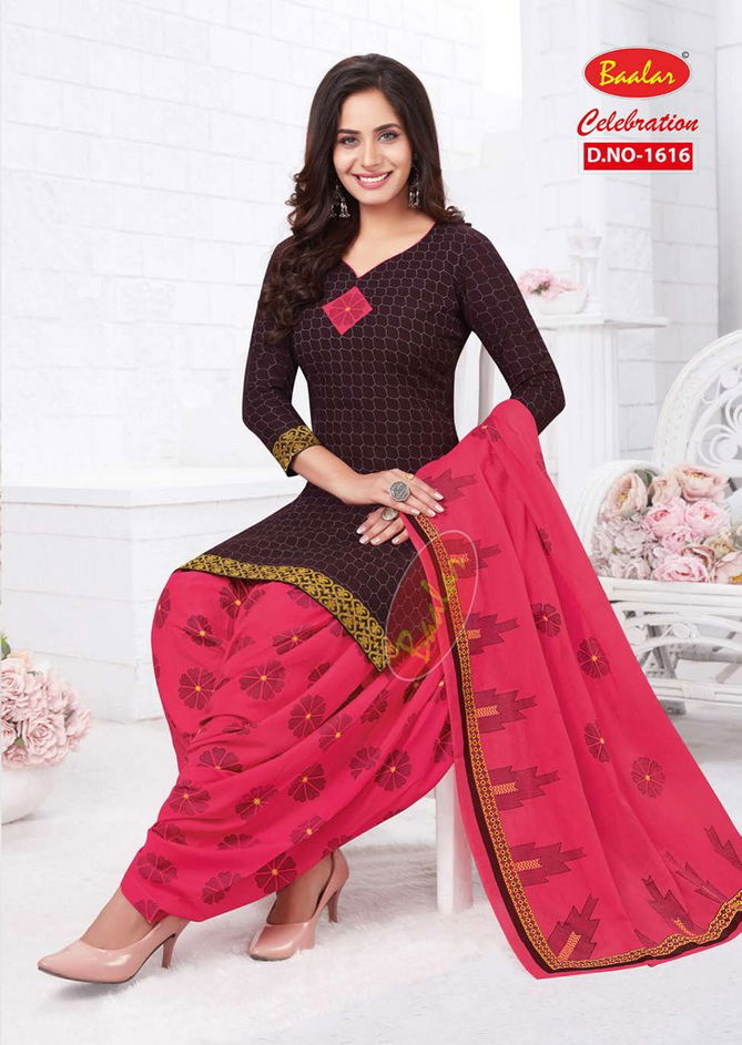 Baalar Celebration Patiala Special Vol 16 Regular Wear Wholesale Printed Cotton Dress Material